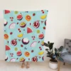 Seamless Summer Fruit Pattern Fleece Blanket