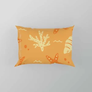 Seashell Marine Creatures Pattern Pillow Case