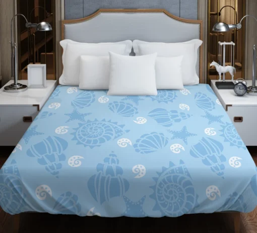 Seashells Starfish Duvet Cover