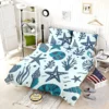 Seashells Starfish Sea Plants And Corals Bedding Set