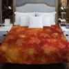 Seasonal Leaves Design Duvet Cover