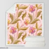 Shillington Vintage Floral Pattern Sherpa Fleece Blanket