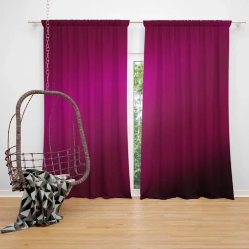 Shiny Burgundy Purple Color Curtain