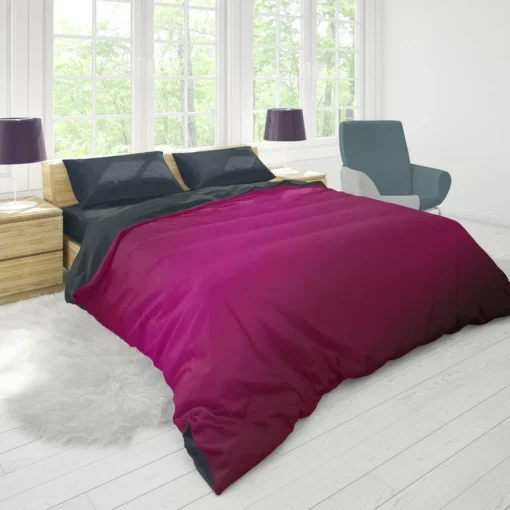 Shiny Burgundy Purple Color Duvet Cover 1