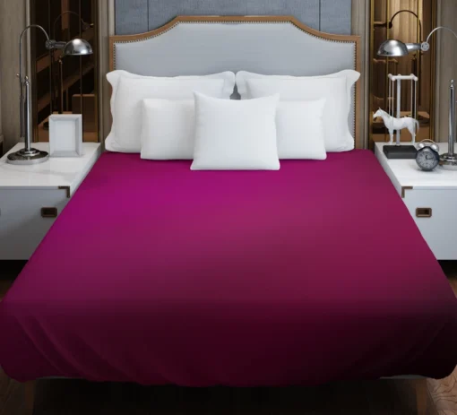 Shiny Burgundy Purple Color Duvet Cover