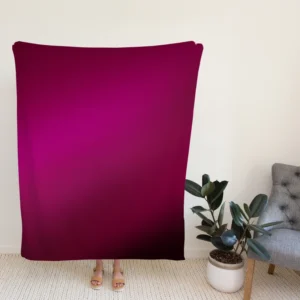 Shiny Burgundy Purple Color Fleece Blanket