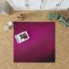 Shiny Burgundy Purple Color Rug