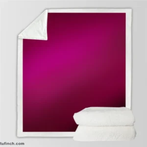 Shiny Burgundy Purple Color Sherpa Fleece Blanket