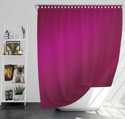 Shiny Burgundy Purple Color Shower Curtain