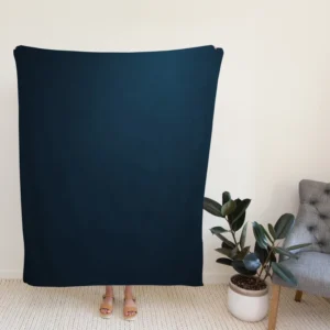 Shiny Deep Blue Color Fleece Blanket