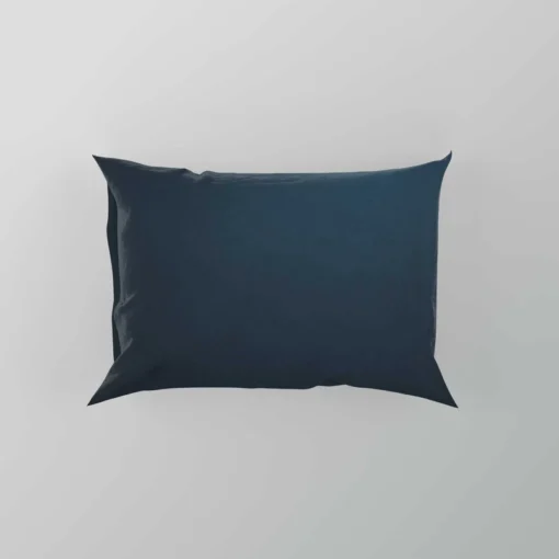 Shiny Deep Blue Color Pillow Case