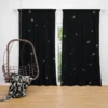 Shiny Stars Night Sky Curtain