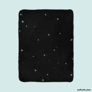 Shiny Stars Night Sky Fleece Blanket 1