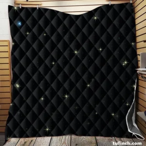 Shiny Stars Night Sky Quilt Blanket