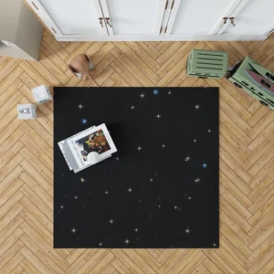 Shiny Stars Night Sky Rug