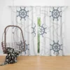 Ship Helm Pattern Curtain