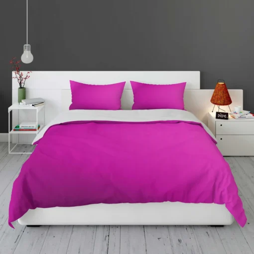 Shocking Magenta Color Bedding Set 1