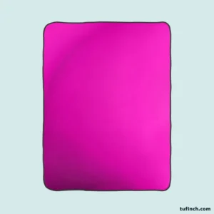 Shocking Magenta Color Fleece Blanket 1