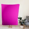 Shocking Magenta Color Fleece Blanket