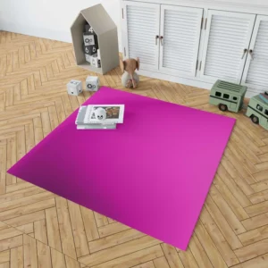 Shocking Magenta Color Rug 1