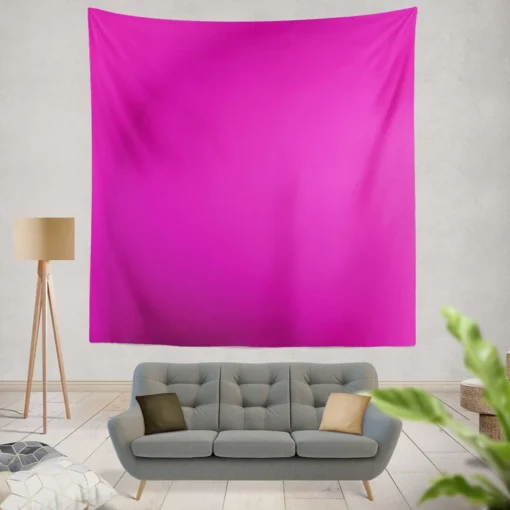 Shocking Magenta Color Wall Tapestry