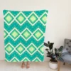 Shweshwe Diamond Ikat Design Fleece Blanket