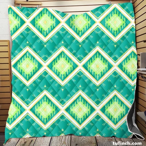 Shweshwe Diamond Ikat Design Quilt Blanket