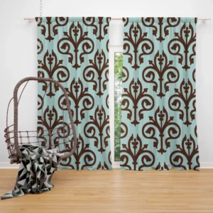 Sicilian Damask Vintage Curtain