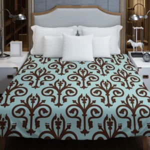 Sicilian Damask Vintage Duvet Cover