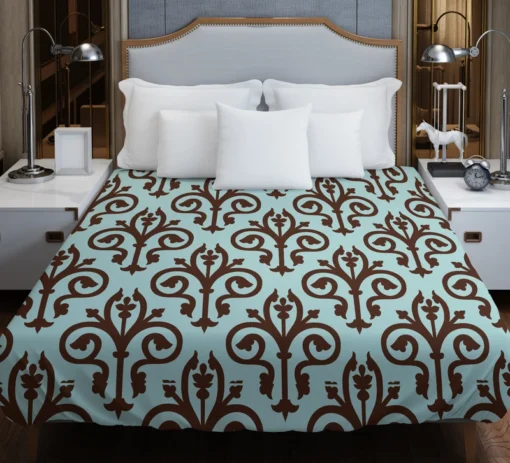 Sicilian Damask Vintage Duvet Cover