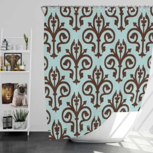 Sicilian Damask Vintage Shower Curtain