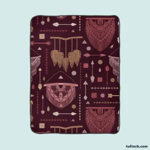 Simple Bohemian Design Fleece Blanket 1