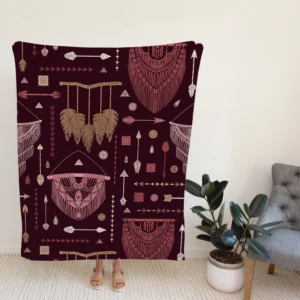 Simple Bohemian Design Fleece Blanket