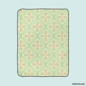 Simple Elegant Floral Ethnic Fleece Blanket 1