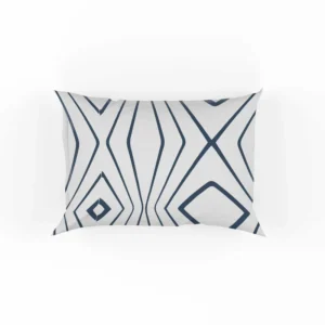 Simple Geometric Pattern with Tribal Shapes Pillow Case