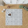 Simple Geometric Pattern with Tribal Shapes Rug