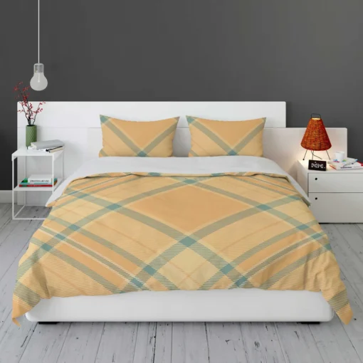 Simple Plaid Tartan Pattern Bedding Set 1