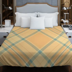 Simple Plaid Tartan Pattern Duvet Cover