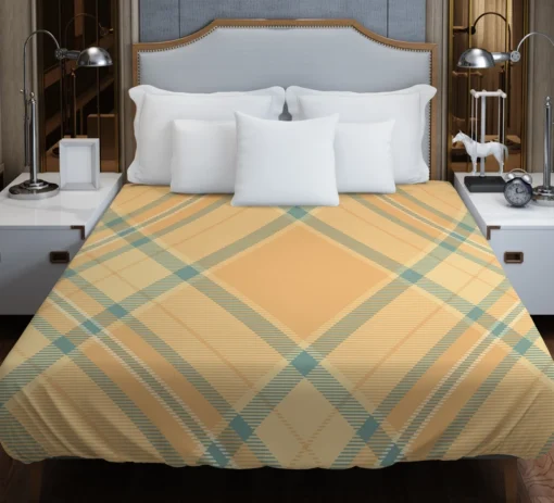 Simple Plaid Tartan Pattern Duvet Cover