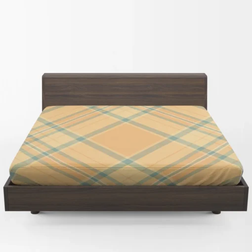 Simple Plaid Tartan Pattern Fitted Sheet 1