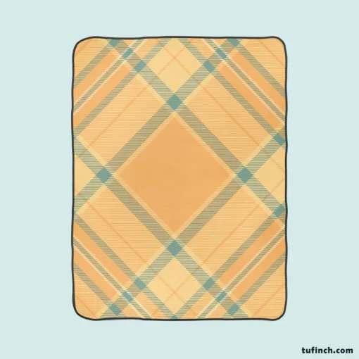 Simple Plaid Tartan Pattern Fleece Blanket 1