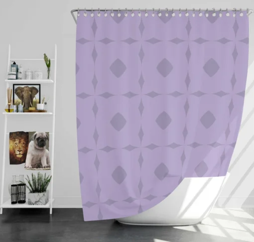 Simple Thai Geometric Pattern Shower Curtain