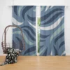 Simple Wavy Lines Pattern Curtain