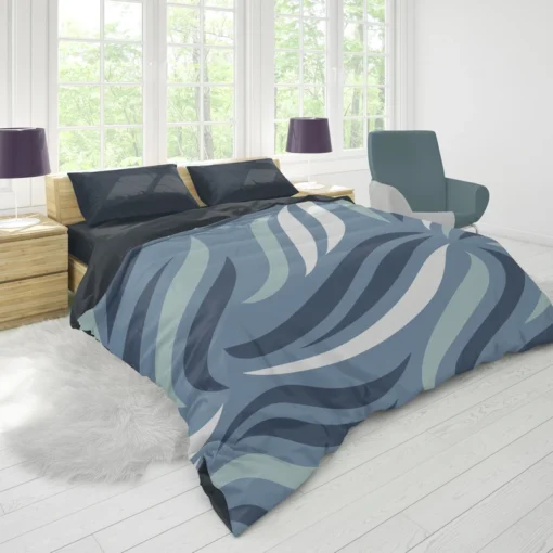 Simple Wavy Lines Pattern Duvet Cover 1