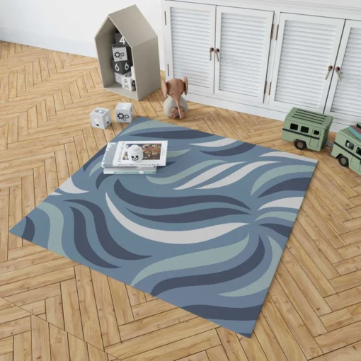 Simple Wavy Lines Pattern Rug 1