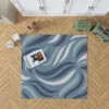 Simple Wavy Lines Pattern Rug