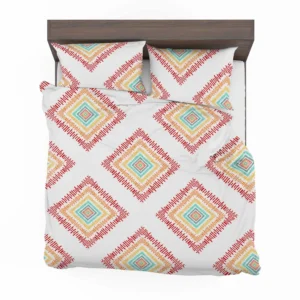 Sketched Ethnic Square Tribal Pattern Bedding Set 2