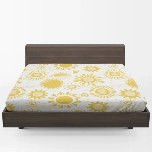 Sketched Sun Pattern Fitted Sheet 1