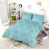 Sky Blue Vintage Damask Bedding Set