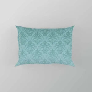 Sky Blue Vintage Damask Pillow Case